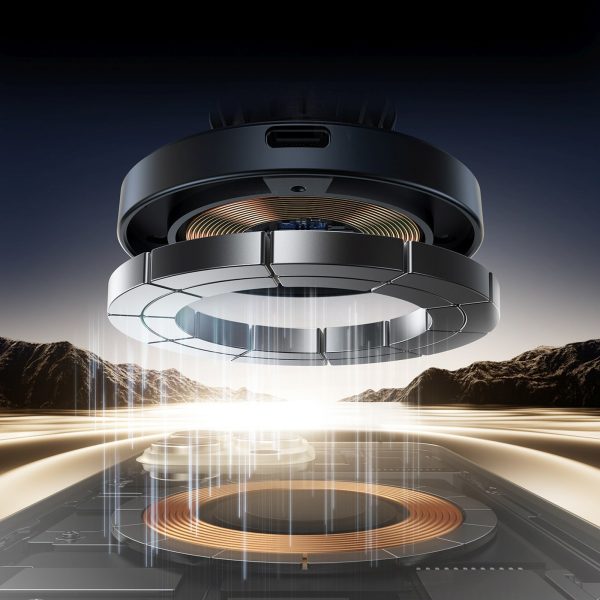 MagSafe bezvadu automašīnas lādētājs tālrunim uz paneļa - melns