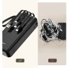 K11 Pro 20000mAh Powerbank ar iebūvētiem vadiem - melns