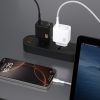 GaN sienas lādētājs ar USB-C kabeli 45W - melns