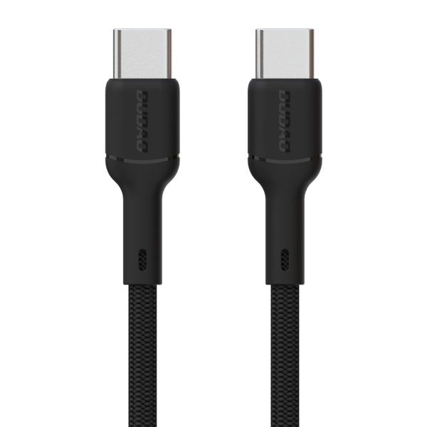 USB-C 65W 2m kabelis - melns