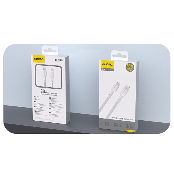 USB-C - iPhone Lightning 30W 2m kabelis - balts