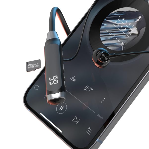 U5 Max Bluetooth kakla siksniņas bezvadu austiņas - melnas