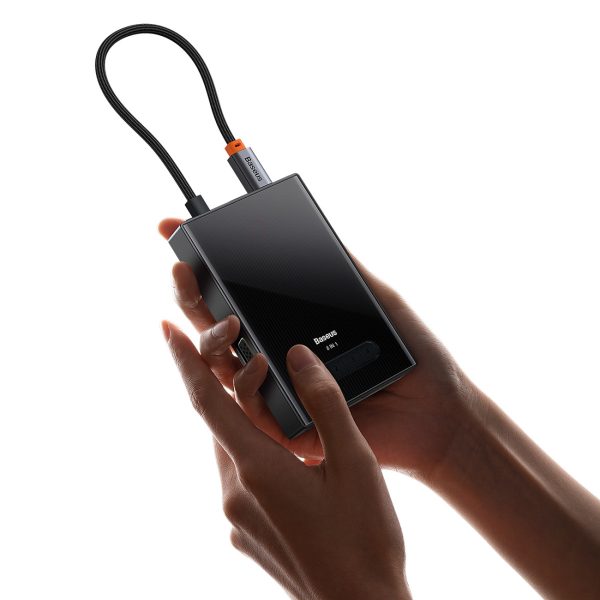 1030274-4-8w1-hub-adapter-hdmi-displayport-vga-usb-a-usb-c-baseus-hurtownia-dropshipping.jpg 8in1 centrmezgla adapteris HDMI DisplayPort VGA USB-A USB-C - pelēks