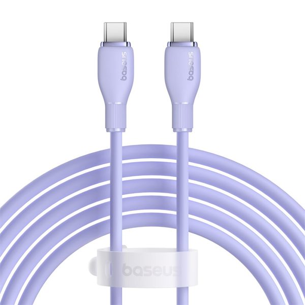 Pudding USB-C 100W 2m kabelis - violets