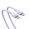 Pudding USB-C 100W 2m kabelis - violets