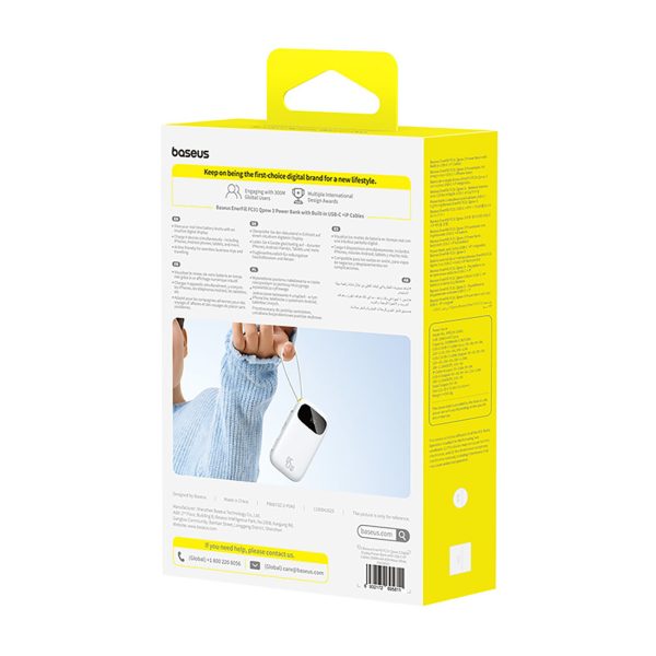 1030285-4-powerbank-20000mah-45w-z-wyswietlaczem-kablami-usb-baseus-hurtownia-dropshipping.jpg Powerbank 20000mAh 45W ar displeju, USB-C, iPhone Lightning kabeļi - balti