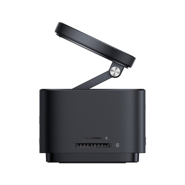 1030289-3-7w1-hub-z-ladowarka-bezprzewodowa-hdmi-usb-a-usb-c-baseus-hurtownia-dropshipping.jpg 7in1 centrmezgls ar bezvadu lādētāju HDMI USB-A USB-C SD TF MagSafe 15W - melns