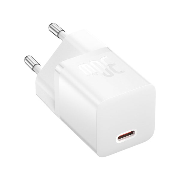 GaN5 USB-C 30W mini sienas lādētājs - balts