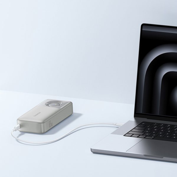 1030293-11-powerbank-20000mah-65w-ze-zwijanym-kablem-usb-c-baseus-hurtownia-dropshipping.jpg Powerbank 20000mAh 65W ar ievelkamu USB-C kabeli - pelēks