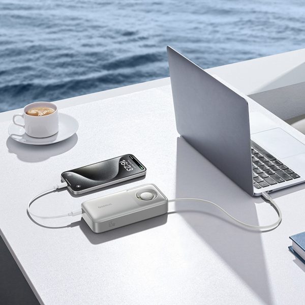 1030293-9-powerbank-20000mah-65w-ze-zwijanym-kablem-usb-c-baseus-hurtownia-dropshipping.jpg Powerbank 20000mAh 65W ar ievelkamu USB-C kabeli - pelēks