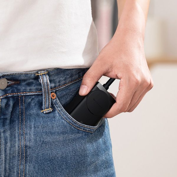 GaN3 USB-C USB-A pagarinātāja uzlādes stacija ar ES ligzdu un USB-C kabeli 100W 1m