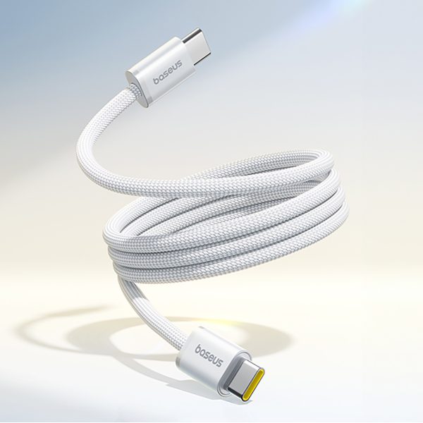 USB-C 100W 1m pīts magnētiskais kabelis - balts
