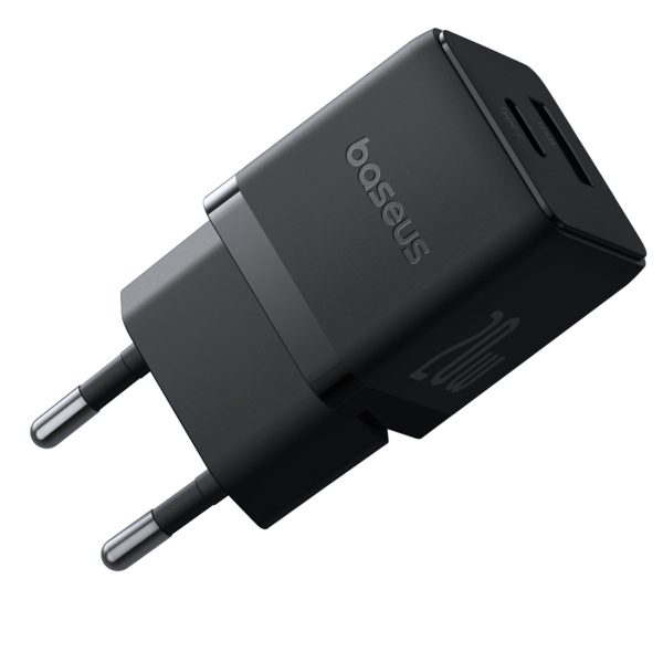 Palm 20W USB-C USB-A sienas lādētājs - melns