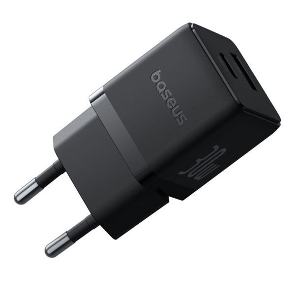 Palm 30W USB-C USB-A sienas lādētājs - melns