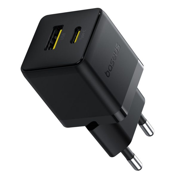 Palm 30W USB-C USB-A sienas lādētājs - melns