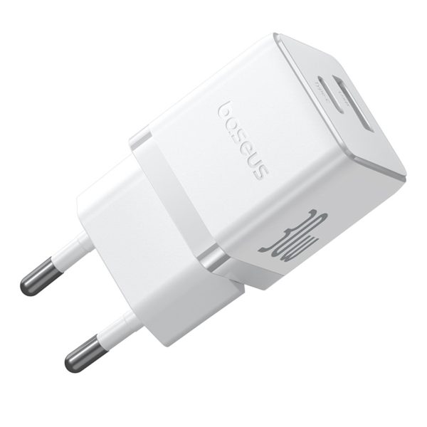 Palm 30W USB-C USB-A sienas lādētājs - balts