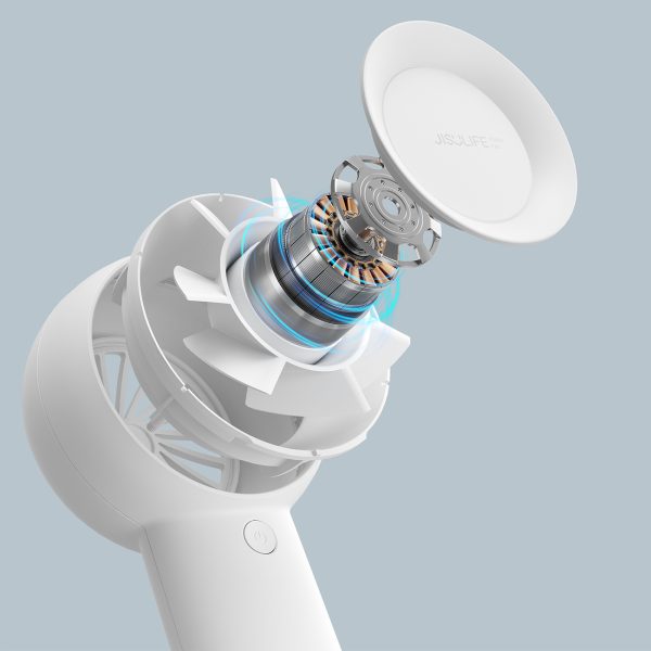 1030315-9-mini-wiatrak-wentylator-przenosny-usb-c-4000mah-jisulife-hurtownia-dropshipping.jpg Mini ventilators, pārnēsājams, USB-C, 4000mAh, balts