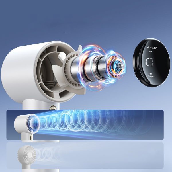 Mini portatīvais ventilators - 3600mAh - balts