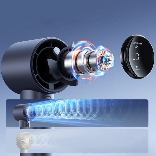 Mini portatīvais ventilators - 3600mAh - zils