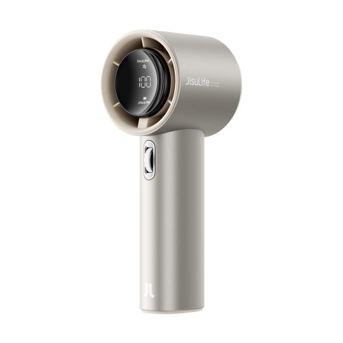 Mini ventilators, pārnēsājams metāla ventilators, USB-C, 5000mAh, gaiši brūns