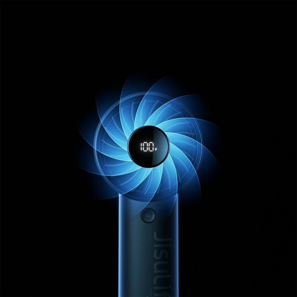 Mini rokas ventilators USB-C 5000mAh - melns