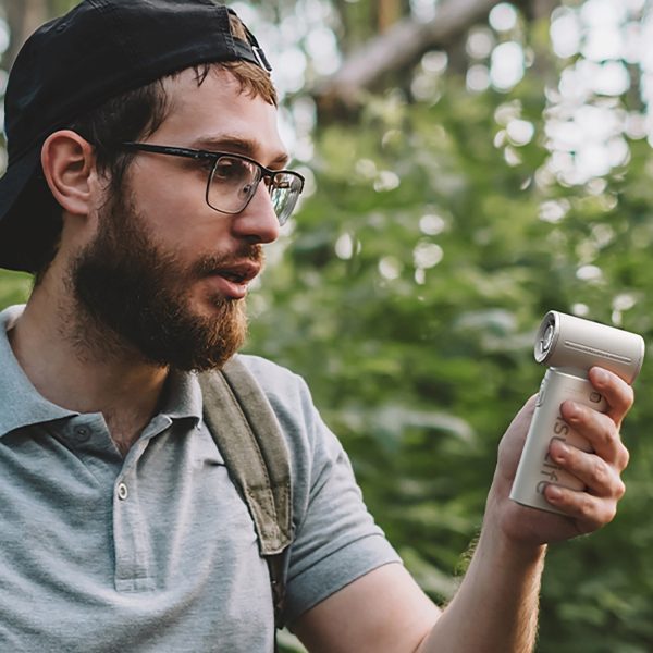 Mini ventilators, pārnēsājams, USB-C, 5000mAh, pelēks