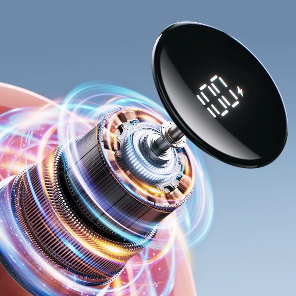 Mini rokas ventilators USB-C 3600mAh - rozā