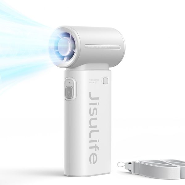 Mini ventilators, pārnēsājams, USB-C, 3600mAh, pelēks