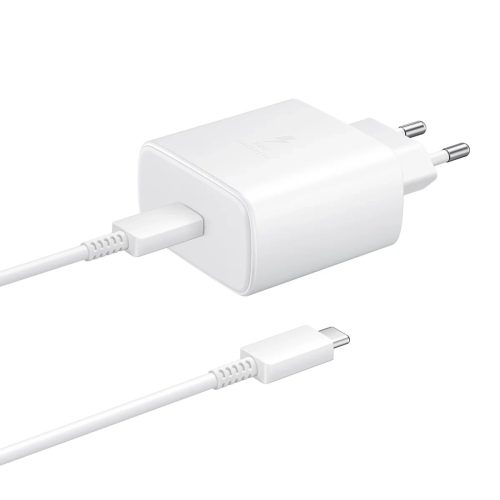 Samsung EP-TA845EWE 45W sienas lādētājs ar 1,8 m USB-C kabeli - balts