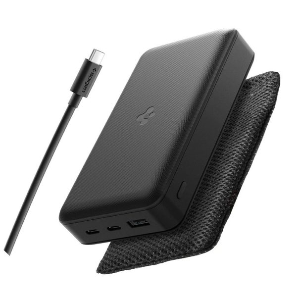 Powerbank 30000mAh 30W USB-A USB-C - melns