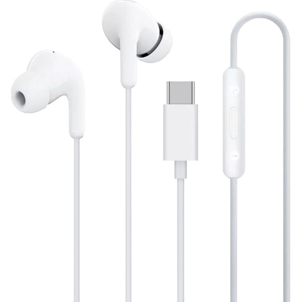 Xiaomi BHR8931GL USB-C vadu austiņas ar tālvadības pulti - baltas
