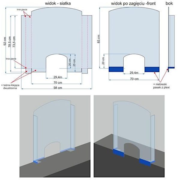 570951-3-hendi-oslona-ochronna-z-plexi-do-recepcji-hurtownia-dropshipping.jpg Plexiglas aizsargsiena reģistratūras letēm, 850 x 700 mm