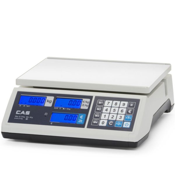 Komerciālie aprēķinu svari ar legalizāciju līdz 15 kg 290x209 mm