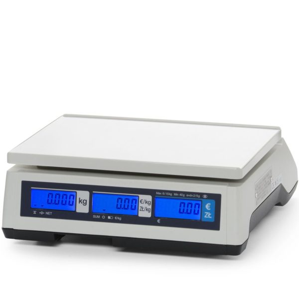 Komerciālie aprēķinu svari ar legalizāciju līdz 15 kg 290x209 mm
