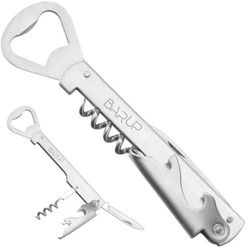 Viesmīļa pudeļu attaisāmais 4 vienā, nazis, korķuviļķis, garums 142 mm