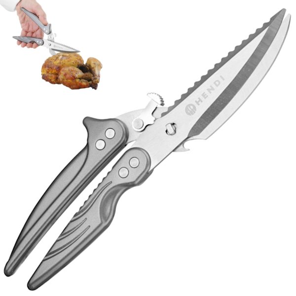 Gaļas un mājputnu šķēres, izvelkamas, garums 256 mm