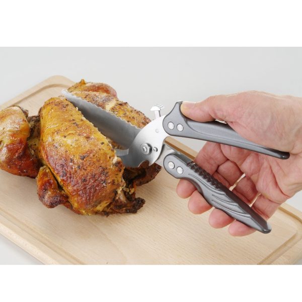 Gaļas un mājputnu šķēres, izvelkamas, garums 256 mm