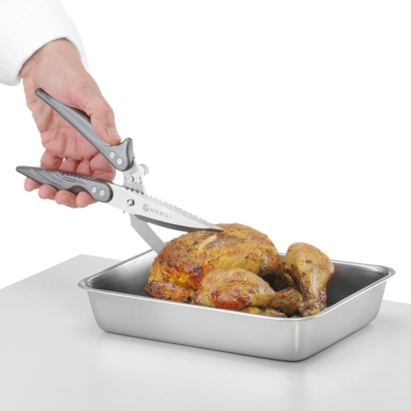 Gaļas un mājputnu šķēres, izvelkamas, garums 256 mm