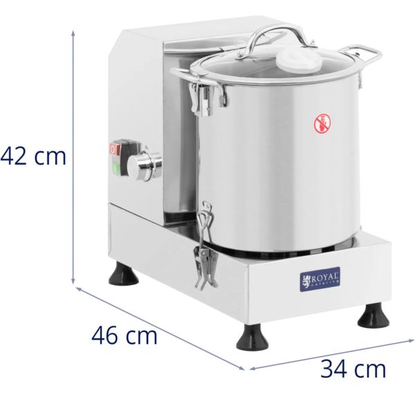 10013096-6.jpg Gastronomiskais griezējs smalcināšanai un sajaukšanai 3500 apgr./min 9 l 1800 W