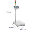 Noliktavas platformas svari ar LCD gaismas signāla kolonnu 150kg / 0.005kg