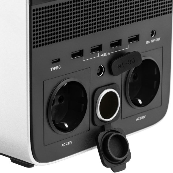 Pārnēsājama USB barošanas stacija 1,4 kW 1400 W 20 Ah DC 12 V AC 100–230 V