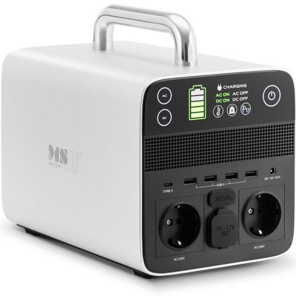 Pārnēsājama USB barošanas stacija 1,4 kW 1400 W 20 Ah DC 12 V AC 100–230 V