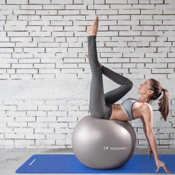 Vingrošanas paklājiņš 181 x 63 x 1 cm biezs rozā jogas vingrošanas paklājiņš