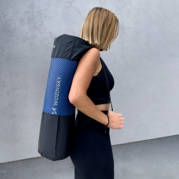 Vingrošanas paklājiņš 181 x 63 x 0,9 cm biezs vingrošanas jogas paklājiņš, zils