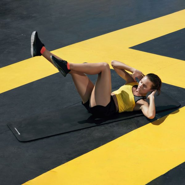 Vingrošanas paklājiņš 181 x 63 x 0,9 cm biezs vingrošanas jogas paklājiņš, zils