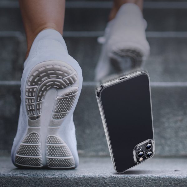 iPhone 13 Pro Max maciņš, stingrs korpuss ar gēla rāmi, melns