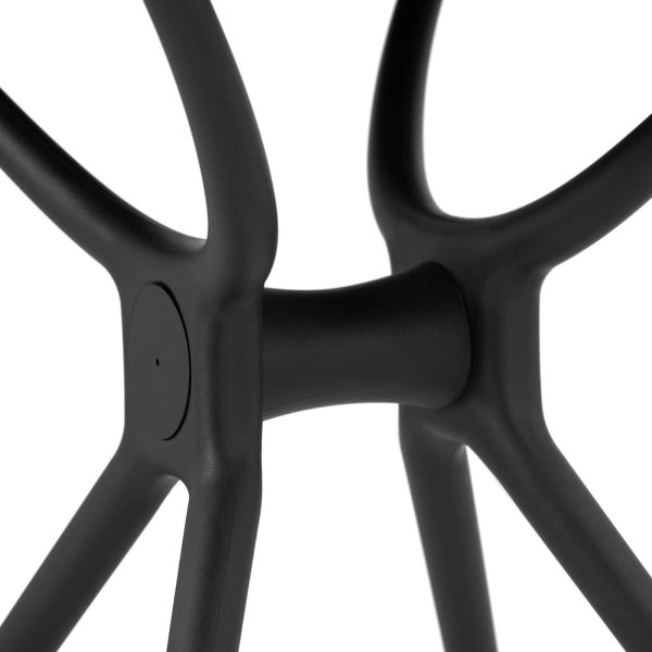 Kvadrātveida galds mājas birojam, universāls, maks. 150 kg, 80x80 cm, MELNS