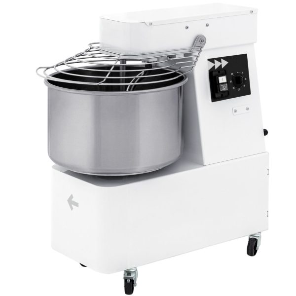 Spirālveida mikseris ar fiksētu bļodu, 2 ātrumi, 88 kg/h, 32 l, 400 V, 1700 W