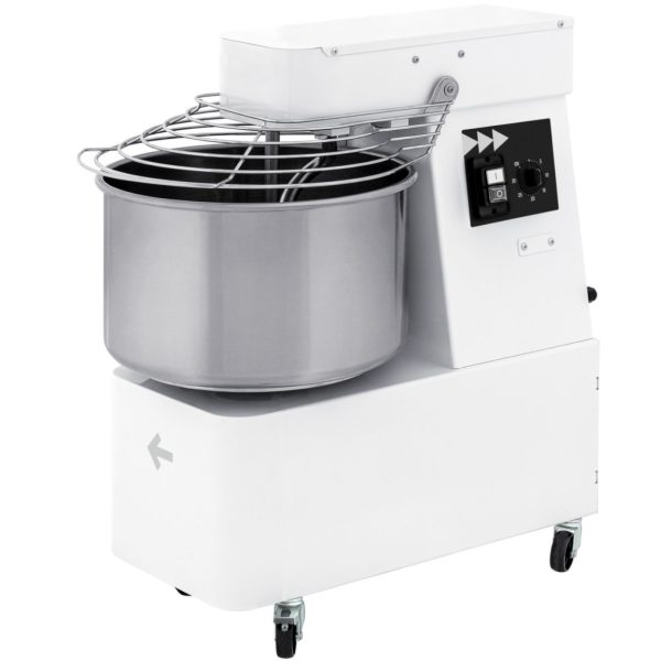 Spirālveida mikseris ar fiksētu bļodu, 2 ātrumi, 128 kg/h, 48 l, 400 V, 2200 W