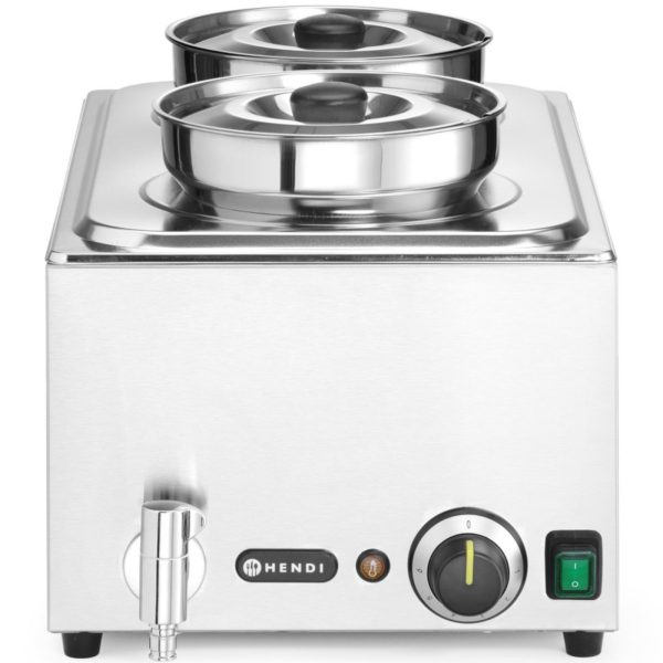201473-2-hendi-bemar-elektryczny-podgrzewacz-do-zup-hurtownia-dropshipping.jpg Elektriskais zupas sildītājs Bain-marie ar traukiem 2 x 4 l 1000 W